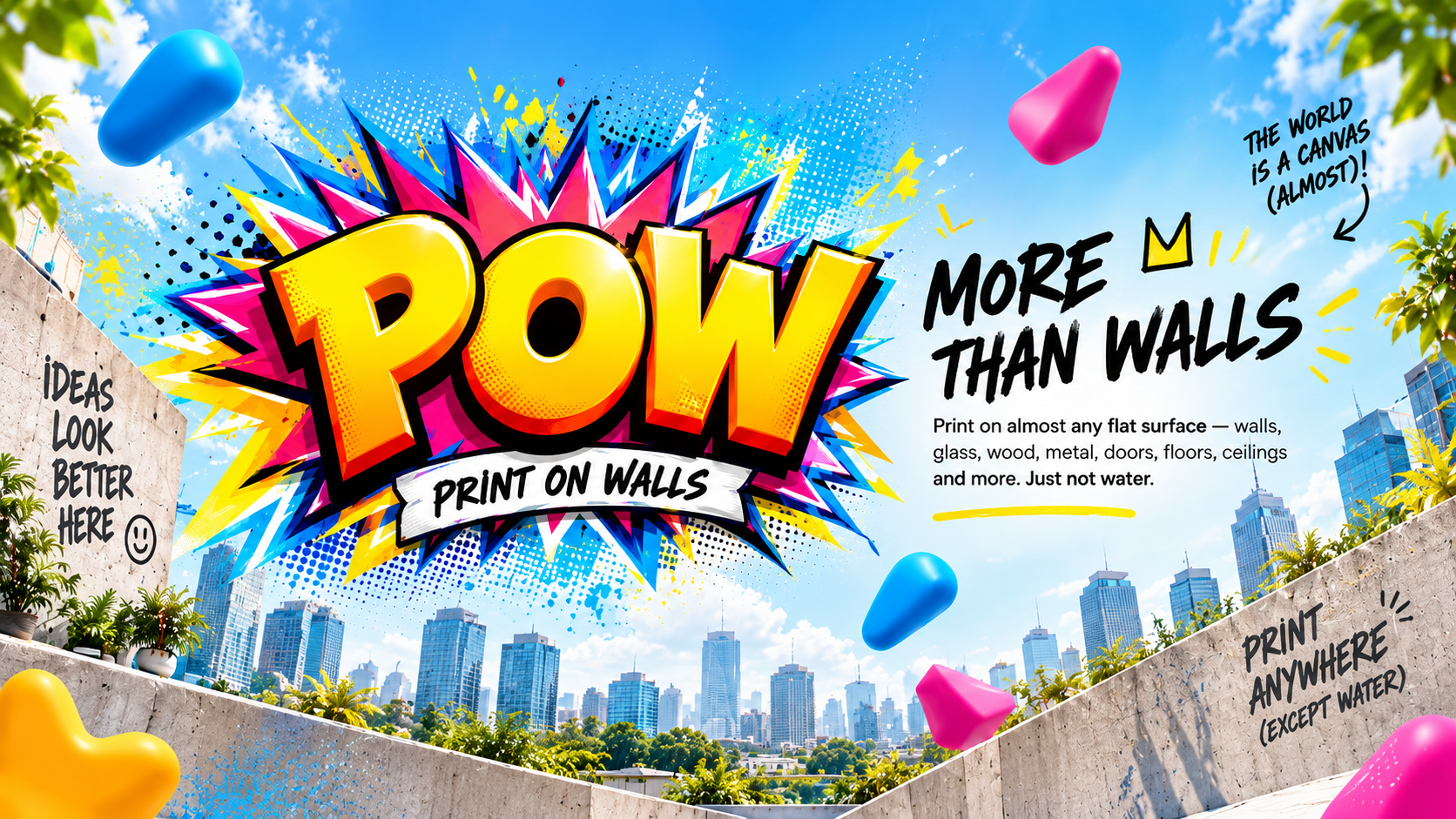POW print on walls hero artwork