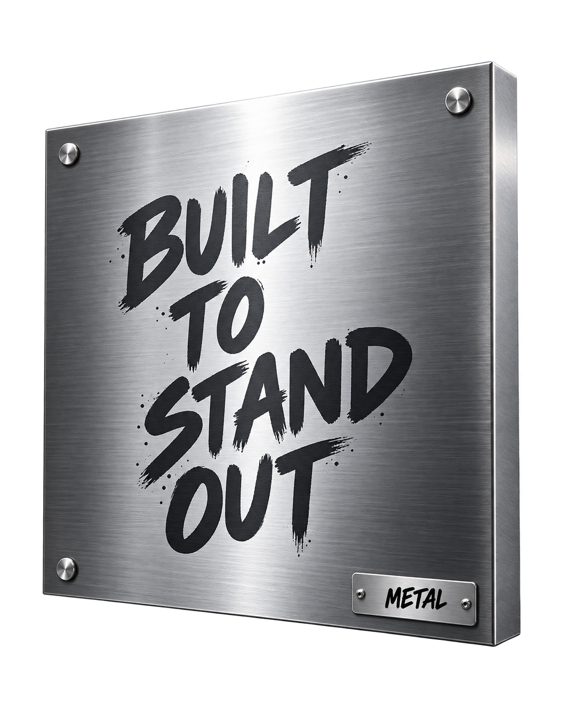 Metal: Sleek. Durable. Unforgettable.